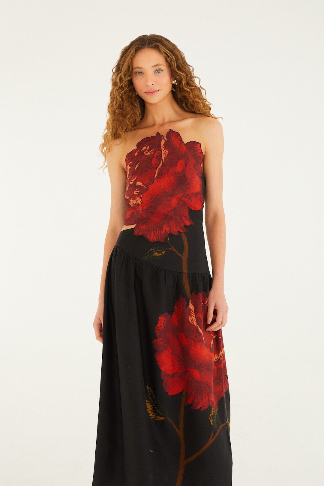 Black Rosalia Artisanal Lenzing™ Ecovero™ Euroflax™ Midi Dress